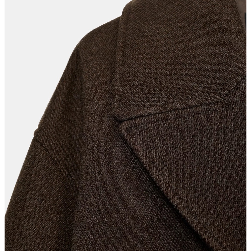 Zara Double-Breasted Short Coat - Picture 2 of 12